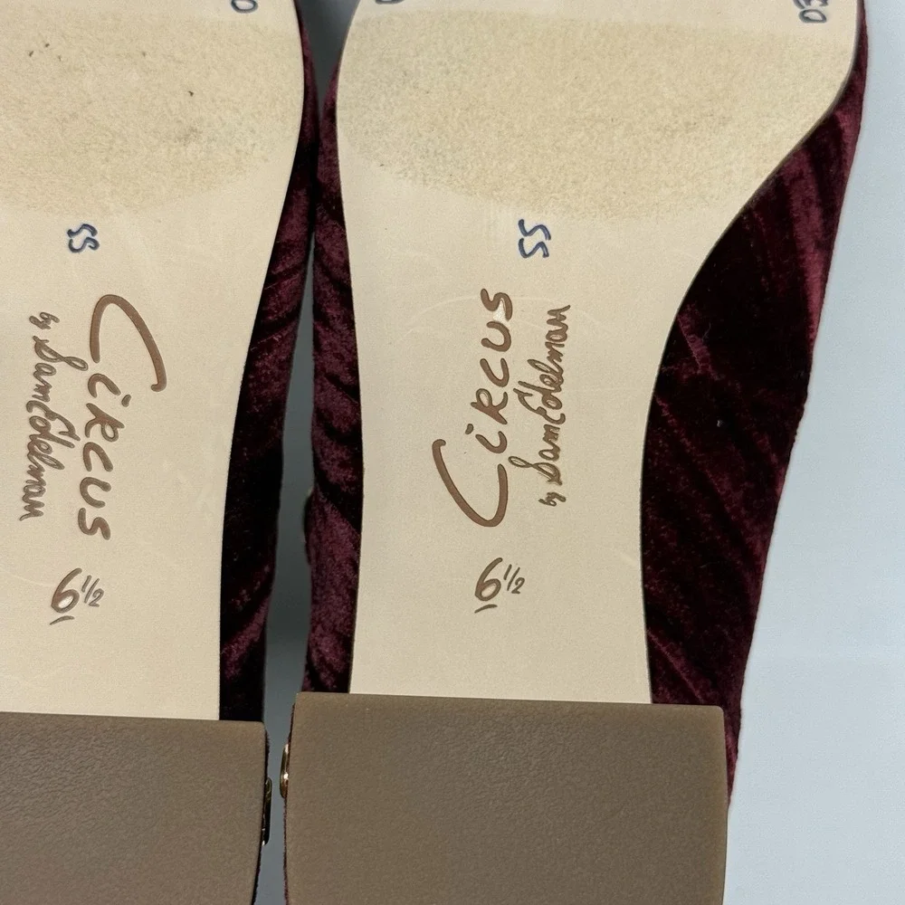 NEW Circus Sam Edelman‎ Size 6.5 M Chianti Elaine Mary Jane Block Heel Pumps